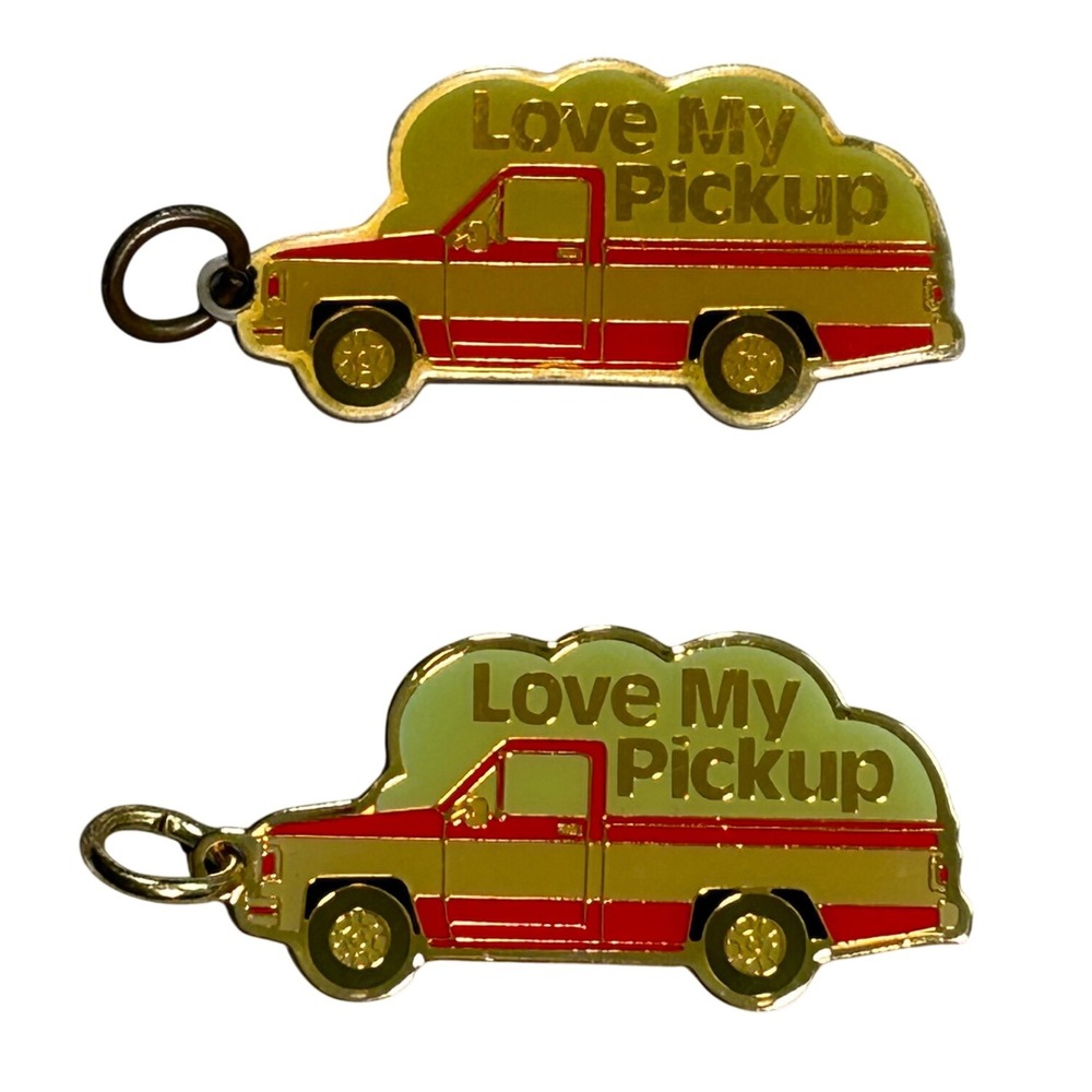 Vintage Abbey Press Love My Pickup Truck Keychain Collectible Automotive Country